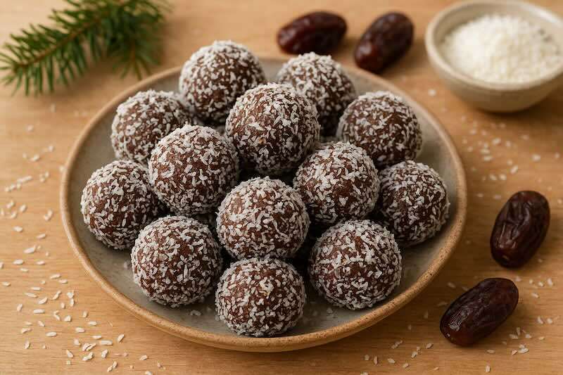 Weihnachts Energy Kugeln, gesunde Weihnachtsrezepte, gesunde Snacks, natürliche Energie, Dattel Energy Balls, vegane Energy Kugeln, zuckerfreie Snacks, gesunde Süßigkeiten, Weihnachtsrezepte gesund, nährstoffreiche Snacks, Energy Balls Rezept, Superfood Snacks, gesunde Ernährung, Snack ohne Zucker, Ballaststoffreiche Snacks, gesunde Nascherei, vegane Rezepte, natürliche Süße, gesunde Zwischenmahlzeit, schnelle gesunde Snacks, nährstoffreiche Weihnachtsrezepte, Immunstärkung Snack, gesunde Plätzchen Alternative